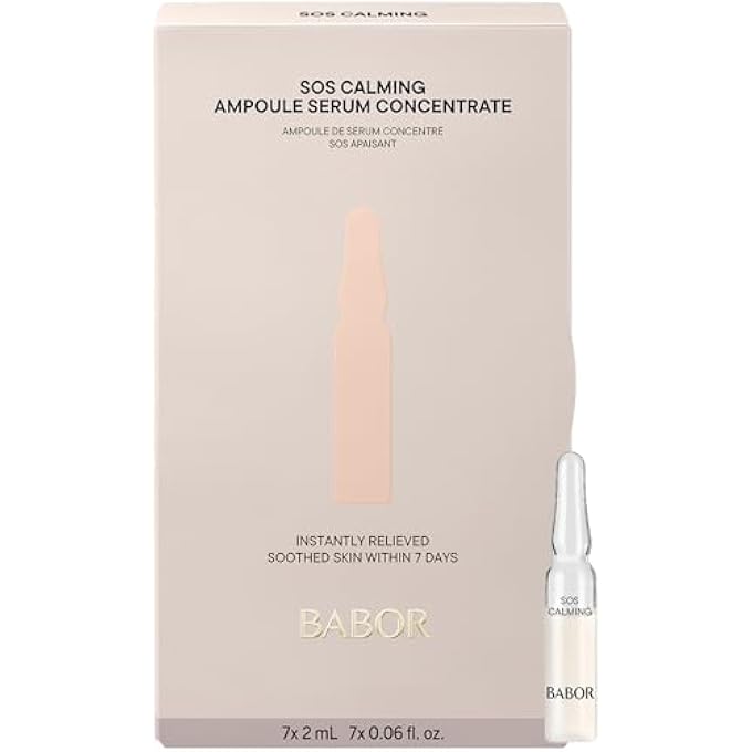 Babor SOS CALMING SERUM AMPOULES FOR THE FACE, WITH ALOE VERA AND PANTHENOL TO IMMEDIATELY SOOTH THE SKIN, 7 X 2 ML CONCENTRATED AMPOULES - Image 1